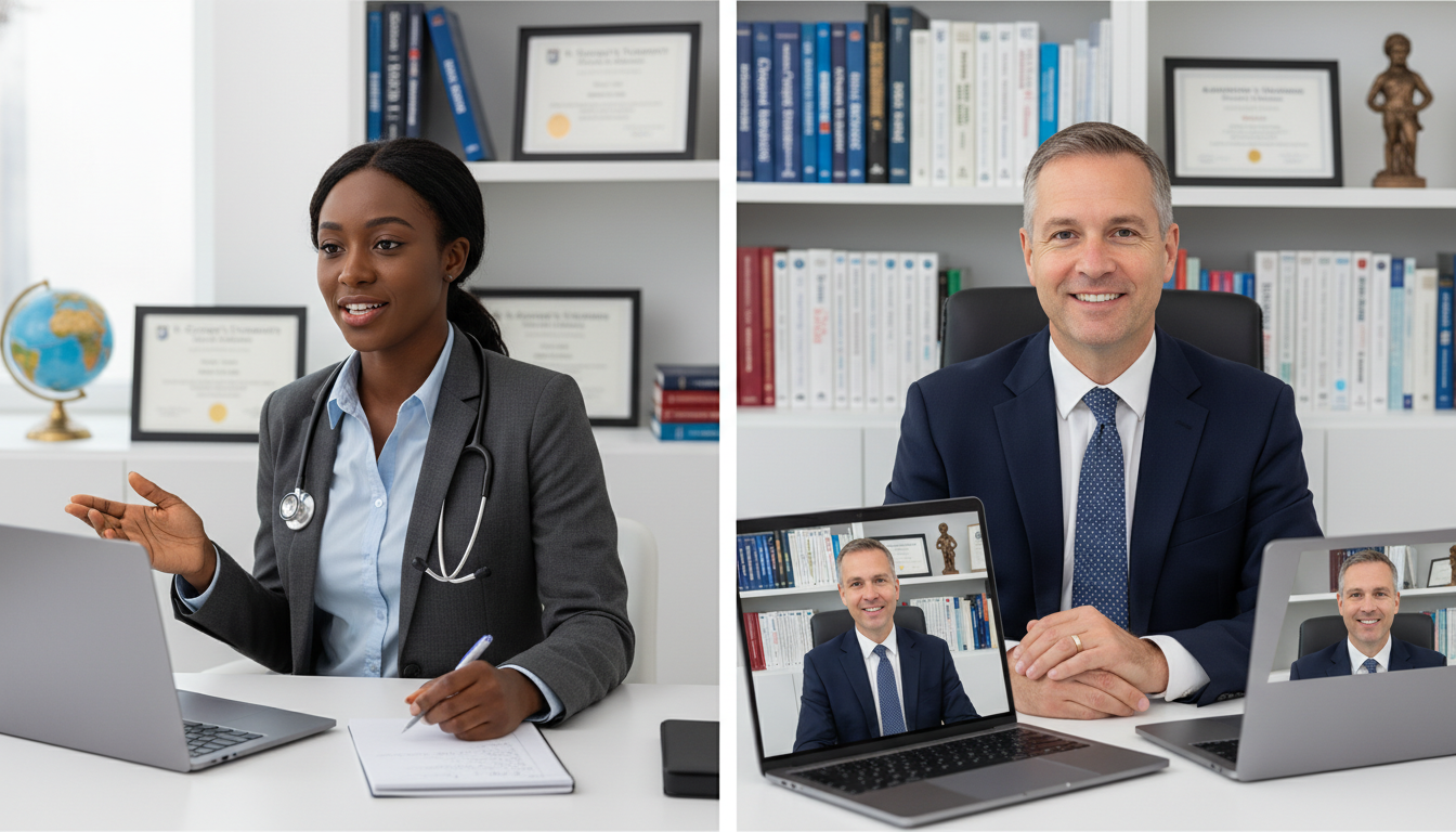 Caribbean IMG asking residency interview questions during virtual Med-Peds interview Caribbean IMG asking residency interview questions during virtual Med-Peds interview - Caribbean medical school residency for