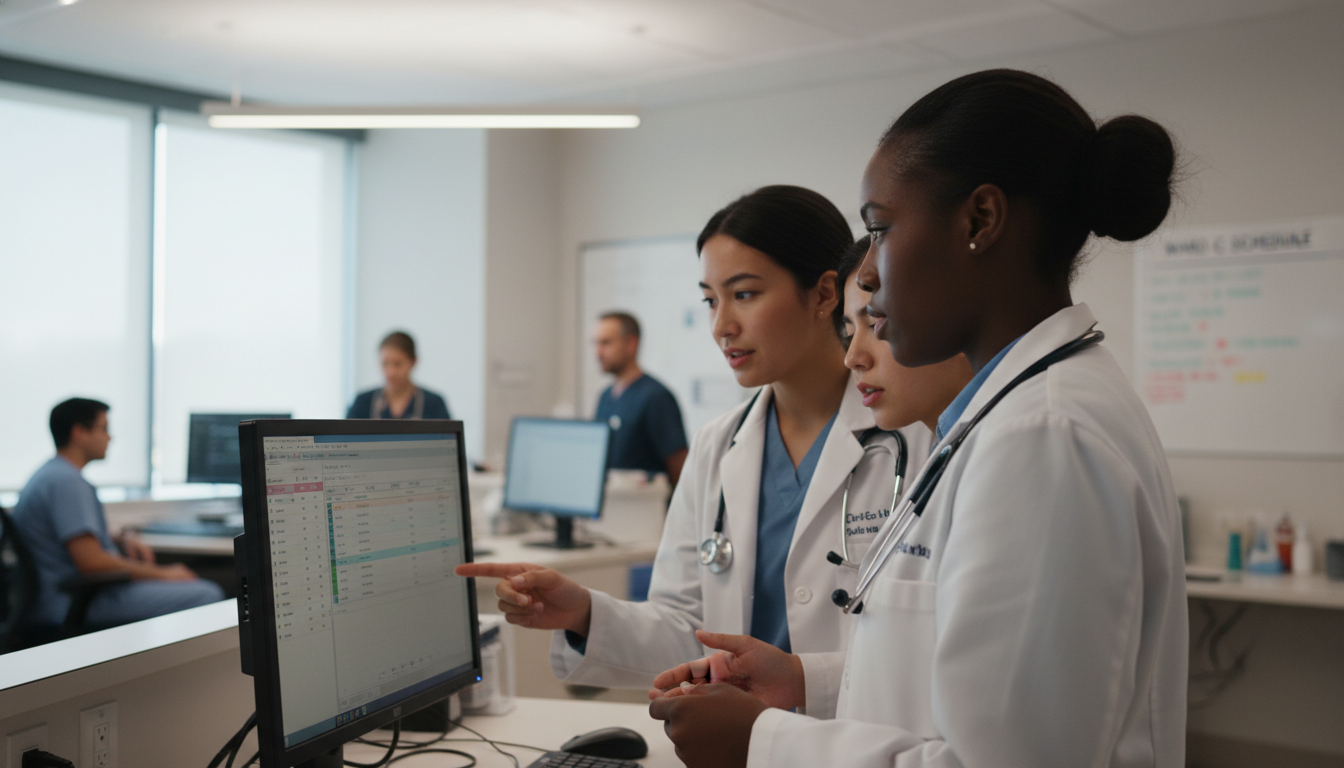 Caribbean IMG meeting with attending physician during internal medicine away rotation Caribbean IMG meeting with attending physician during internal medicine away rotation - Caribbean medical school residency fo