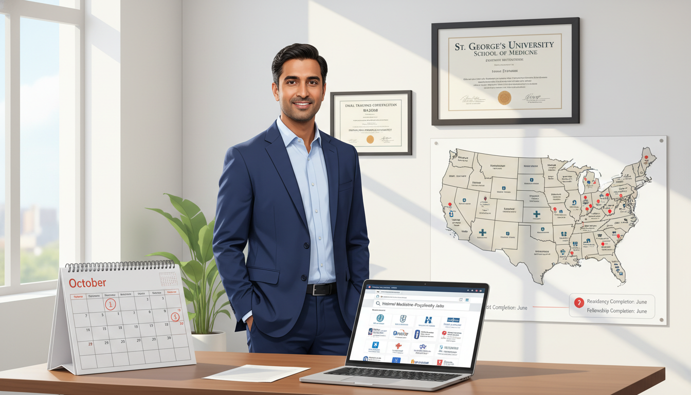 Essential Job Search Timeline for Caribbean IMGs in Medicine-Psychiatry