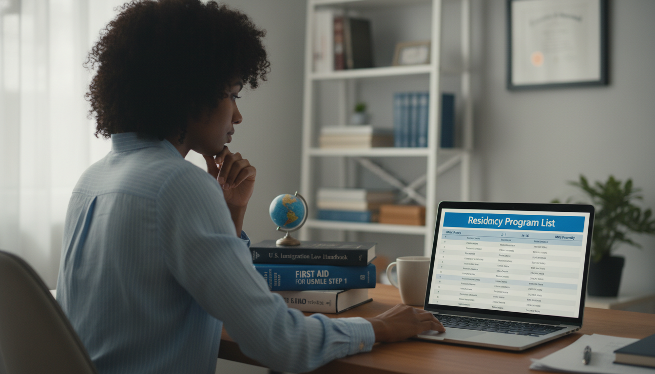 Caribbean IMG using a spreadsheet to plan U.S. residency visa and program list - Caribbean medical school residency for Visa