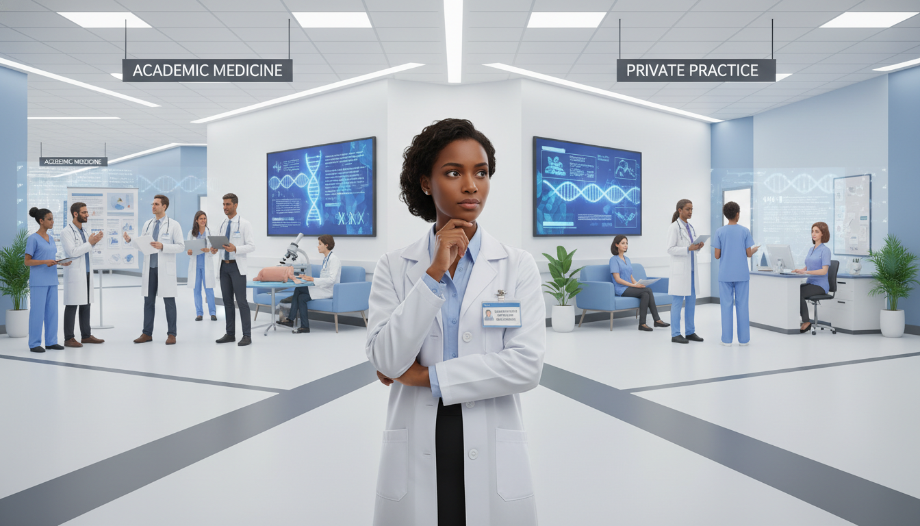 Academic vs Private Practice: A Caribbean IMG's Guide to Genetics Residency