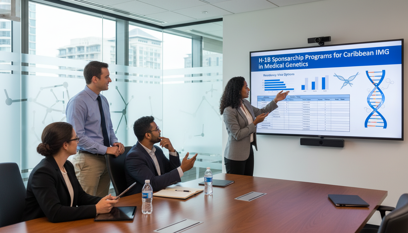 Academic medical genetics department reviewing IMG visa sponsorship policies Academic medical genetics department reviewing IMG visa sponsorship policies - Caribbean medical school residency for H-1B Sp