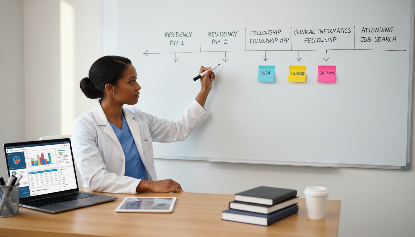 Resident physician planning clinical informatics fellowship timeline - Caribbean medical school residency for Job Search Timi