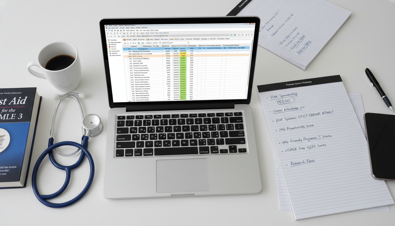 Spreadsheet and online tools for residency program research Spreadsheet and online tools for residency program research - Caribbean medical school residency for How to Research Programs