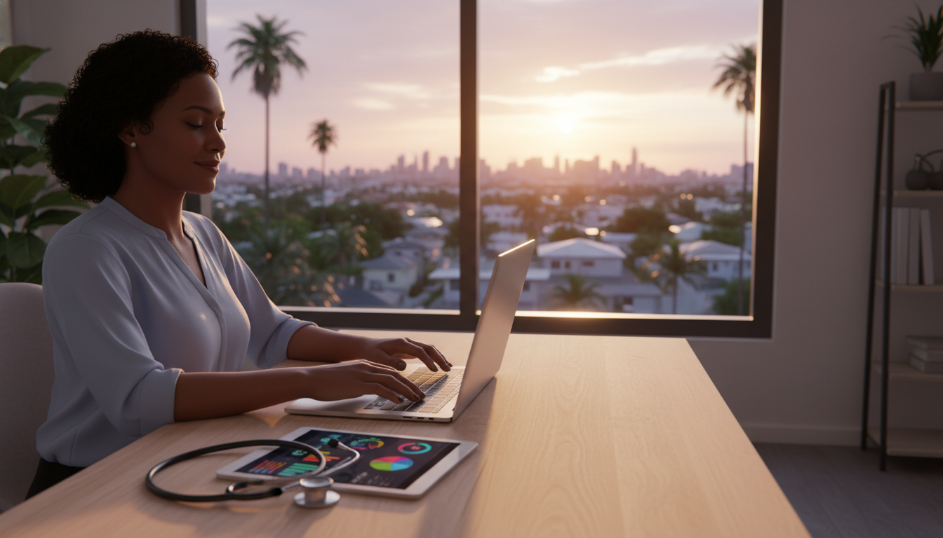 Physician maintaining work-life balance in clinical informatics Physician maintaining work-life balance in clinical informatics - Caribbean medical school residency for Work-Life Balance As