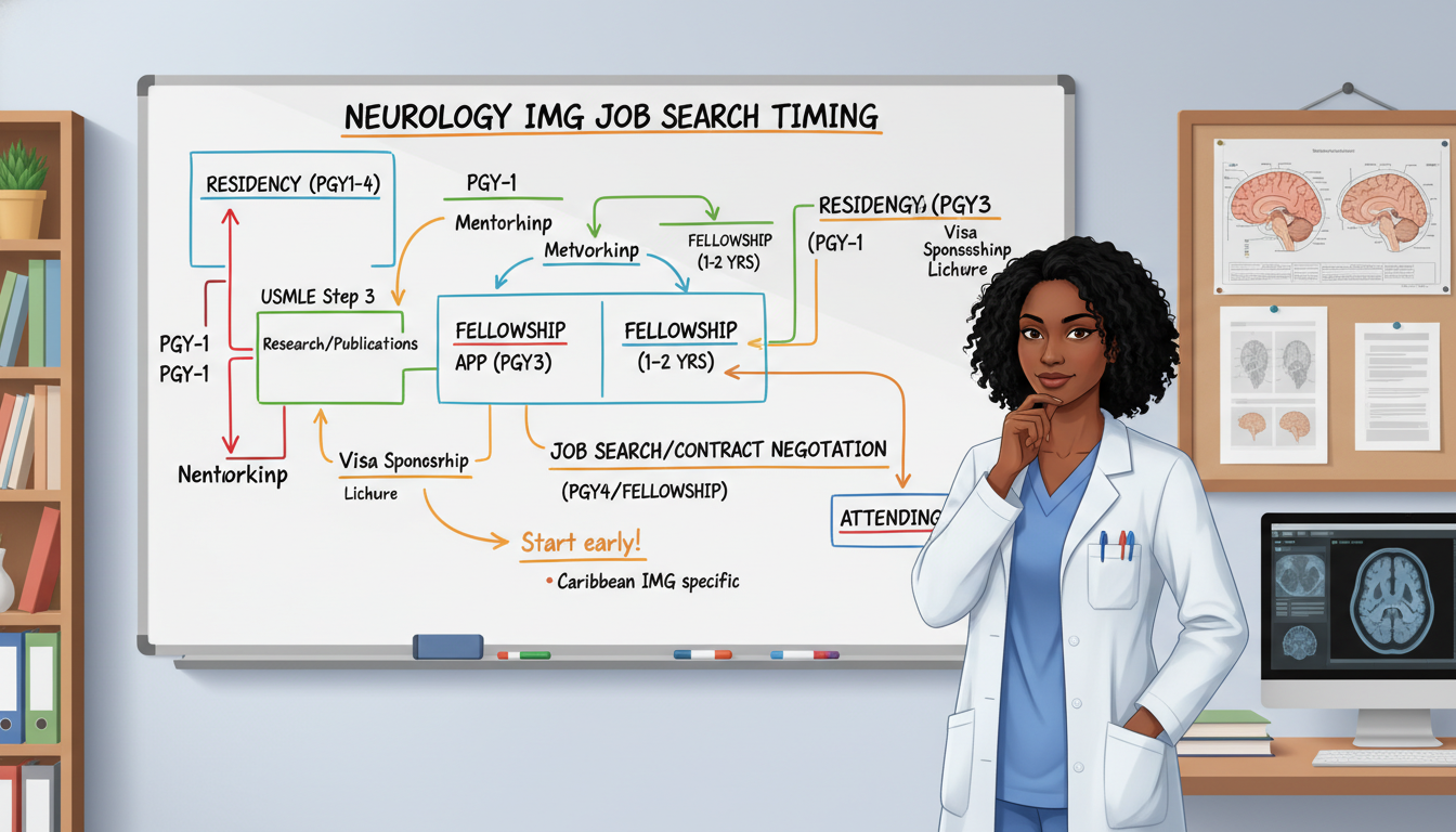 Neurology Resident Mapping Career and Fellowship Timeline on Whiteboard Neurology Resident Mapping Career and Fellowship Timeline on Whiteboard - Caribbean medical school residency for Job Search T