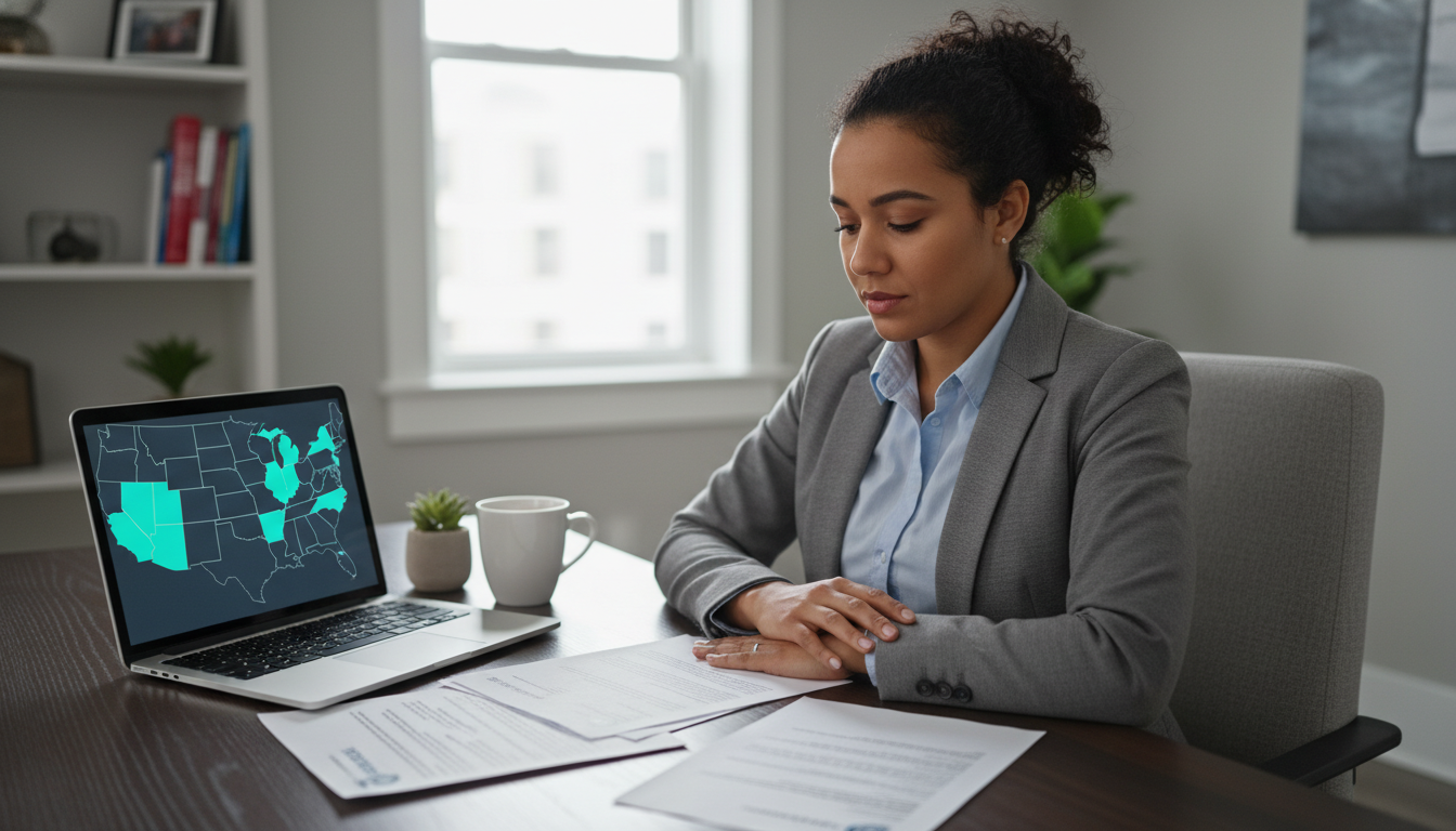 Caribbean IMG Neurologist Evaluating Job Offers at Home Office Caribbean IMG Neurologist Evaluating Job Offers at Home Office - Caribbean medical school residency for Job Search Timing for