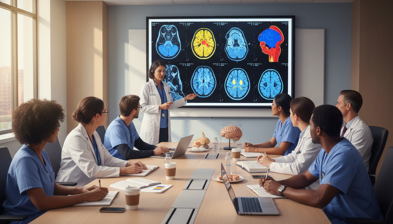 Neurology residency program conference showing diverse residents and faculty Neurology residency program conference showing diverse residents and faculty - Caribbean medical school residency for How to