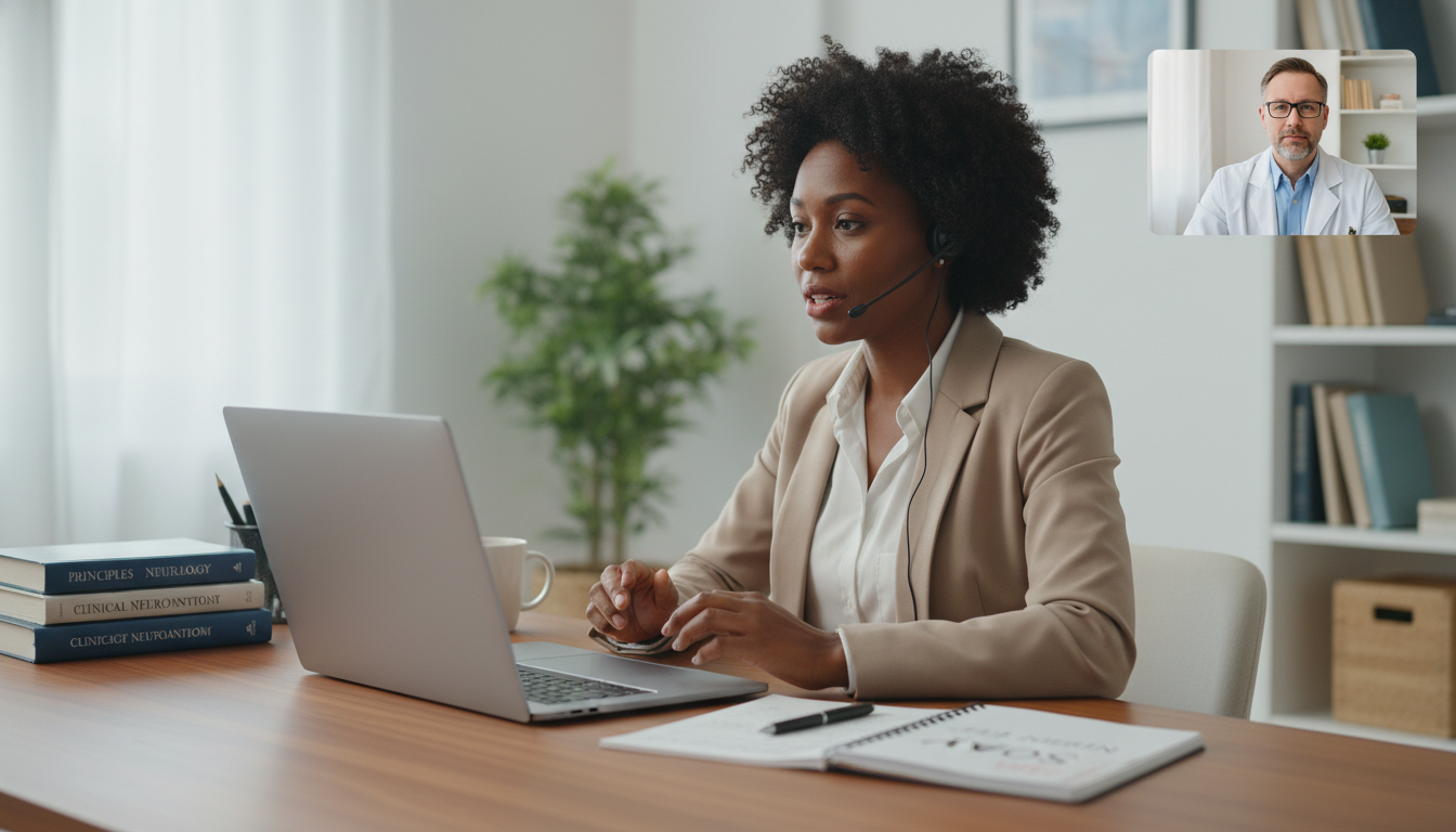 Caribbean IMG practicing neurology SOAP interview via video call - Caribbean medical school residency for SOAP Preparation fo