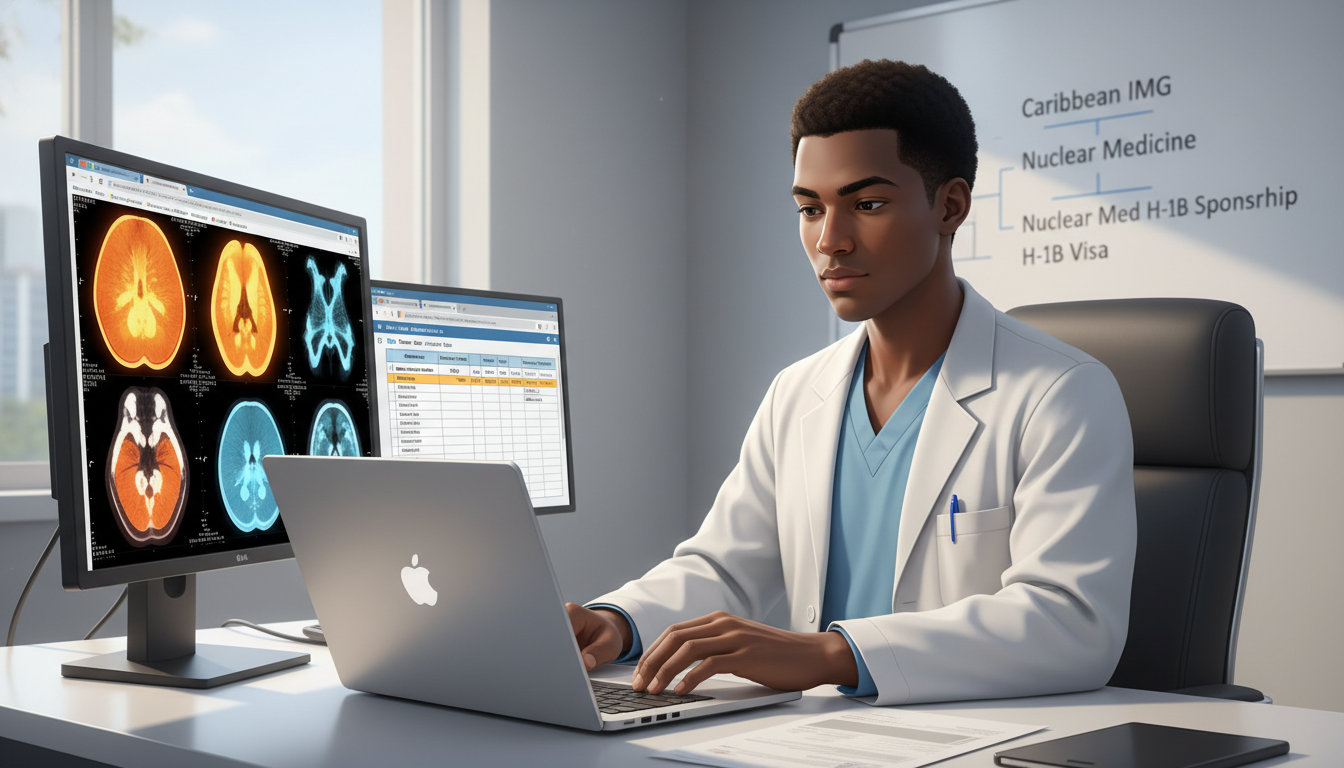 Caribbean IMG researching H-1B-friendly nuclear medicine residency programs online Caribbean IMG researching H-1B-friendly nuclear medicine residency programs online - Caribbean medical school residency for H