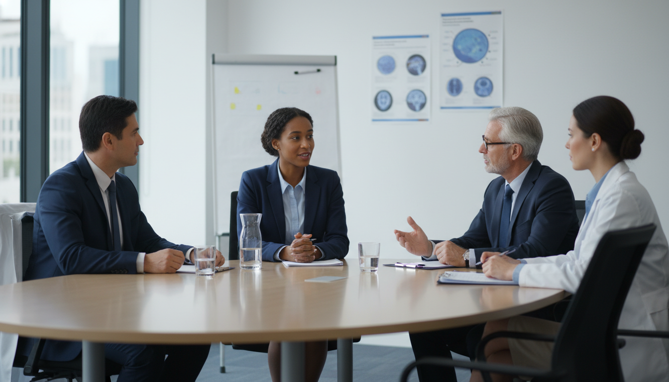 Caribbean IMG interviewing with a faculty panel for nuclear medicine residency - Caribbean medical school residency for Commo