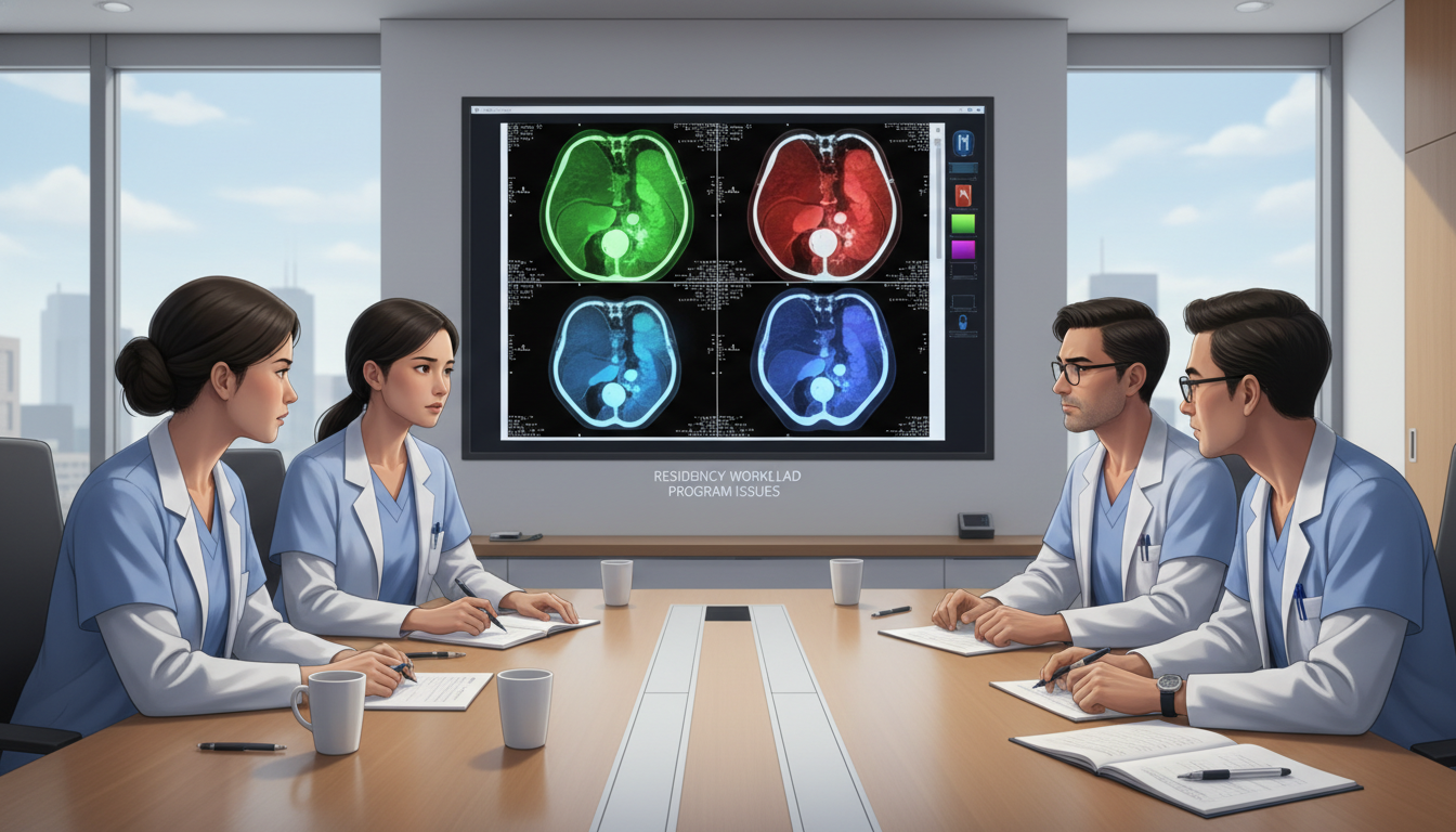 Nuclear medicine residents discussing training challenges Nuclear medicine residents discussing training challenges - Caribbean medical school residency for Resident Turnover Warning