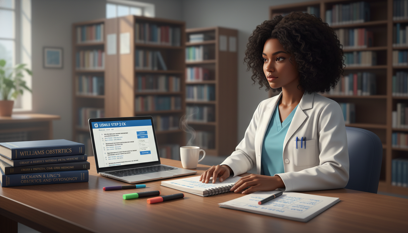Caribbean medical student studying for Step 2 CK with OB GYN focus - Caribbean medical school residency for Step Score Strate