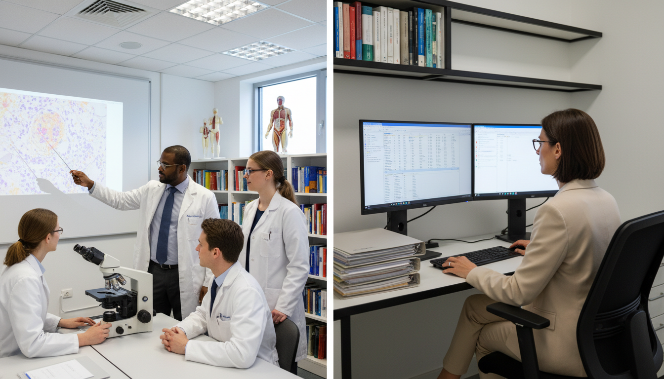 Pathology academic vs private practice daily workflow comparison Pathology academic vs private practice daily workflow comparison - Caribbean medical school residency for Academic vs Private
