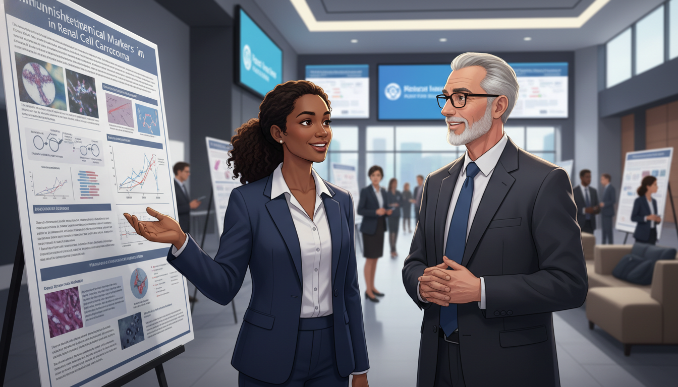 Pathology resident presenting research poster - Caribbean medical school residency for Fellowship Preparation for Caribbean I