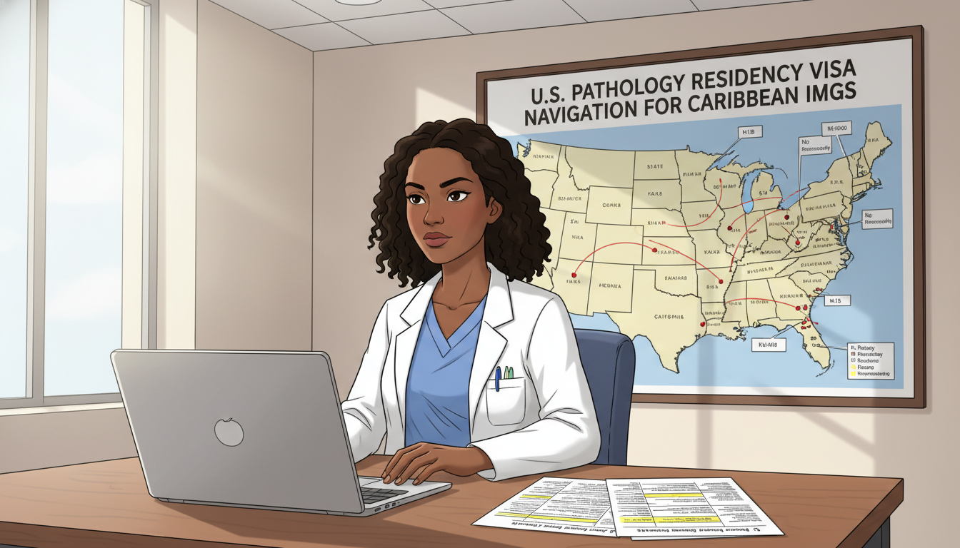 Pathology Residency Applicant Mapping Visa-Friendly Programs - Caribbean medical school residency for Visa Navigation for Res