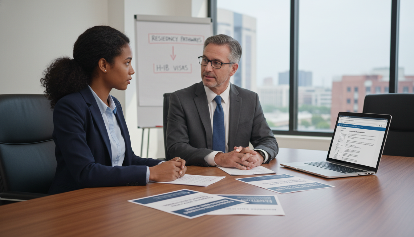 Residency program interview between Caribbean IMG and program director Residency program interview between Caribbean IMG and program director - Caribbean medical school residency for H-1B Sponsors