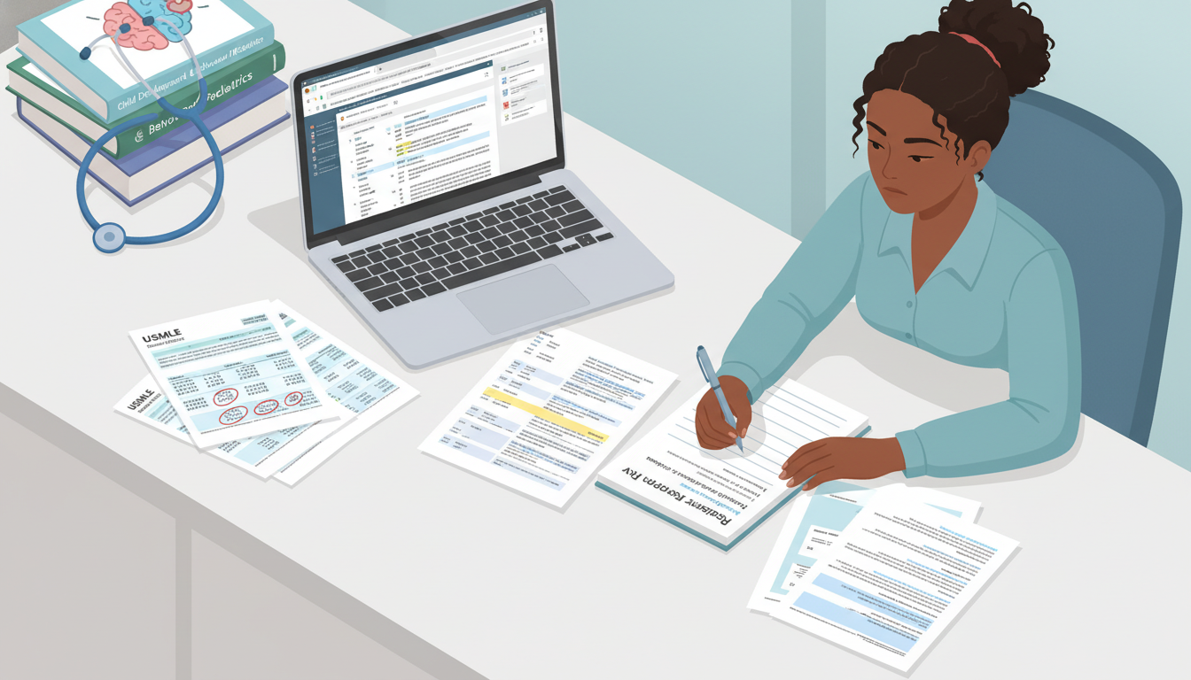 Residency applicant analyzing score report and planning strategy - Caribbean medical school residency for Low Step Score Stra