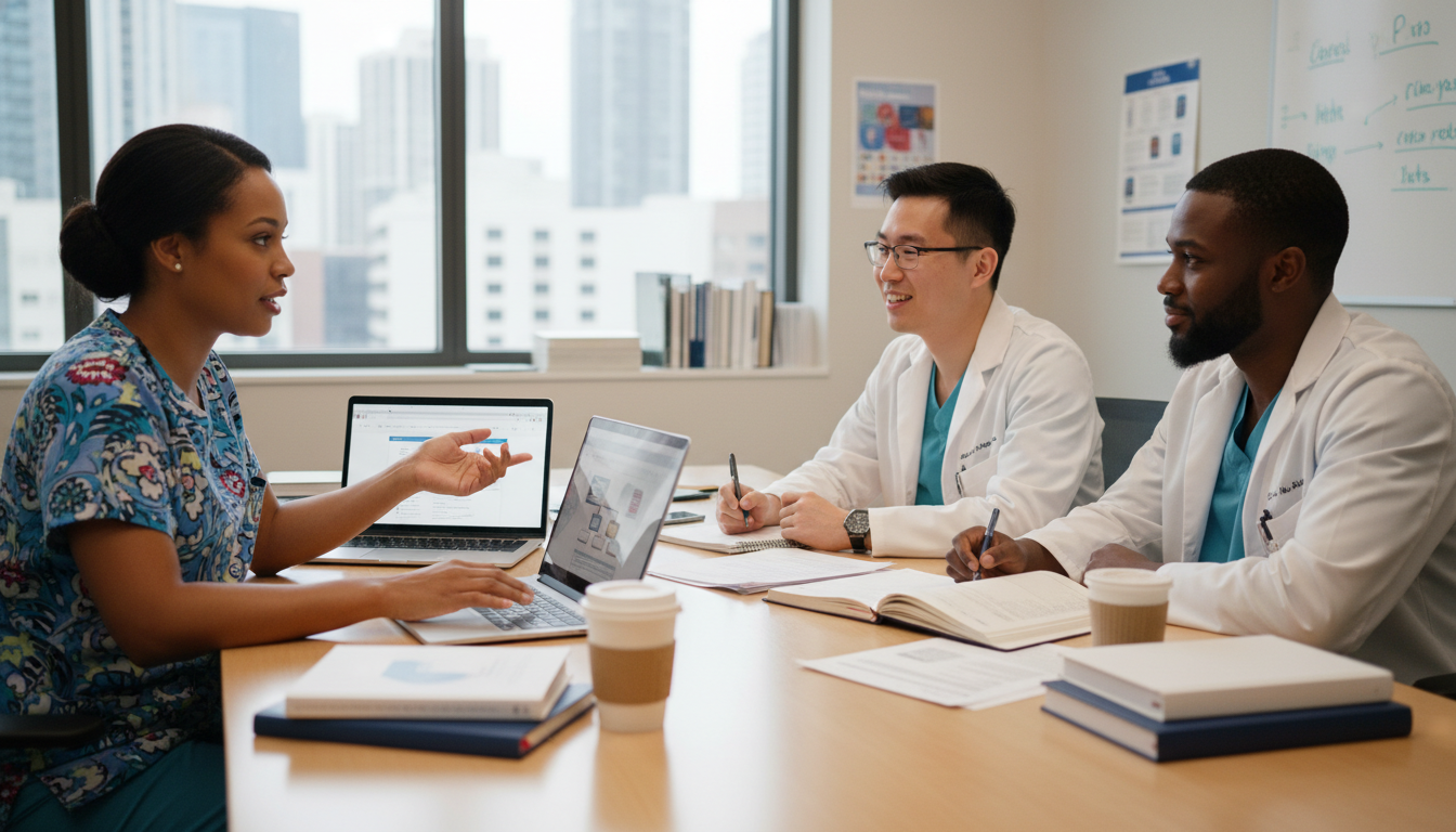 Small-group medical networking and peer support among residents - Caribbean medical school residency for Networking in Medici