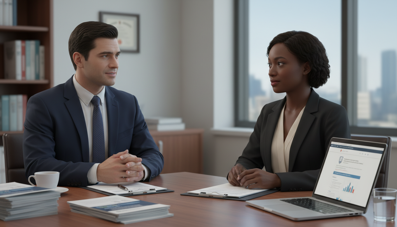 Residency program director and IMG having professional discussion Residency program director and IMG having professional discussion - Caribbean medical school residency for Pre-Match Communic