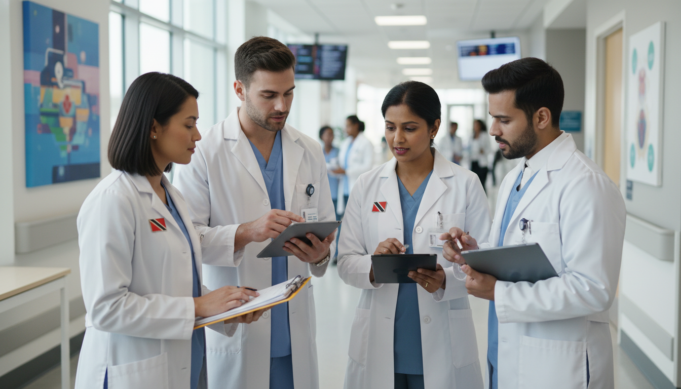 Internal medicine residents during morning rounds in a teaching hospital Internal medicine residents during morning rounds in a teaching hospital - Caribbean medical school residency for How to Rese