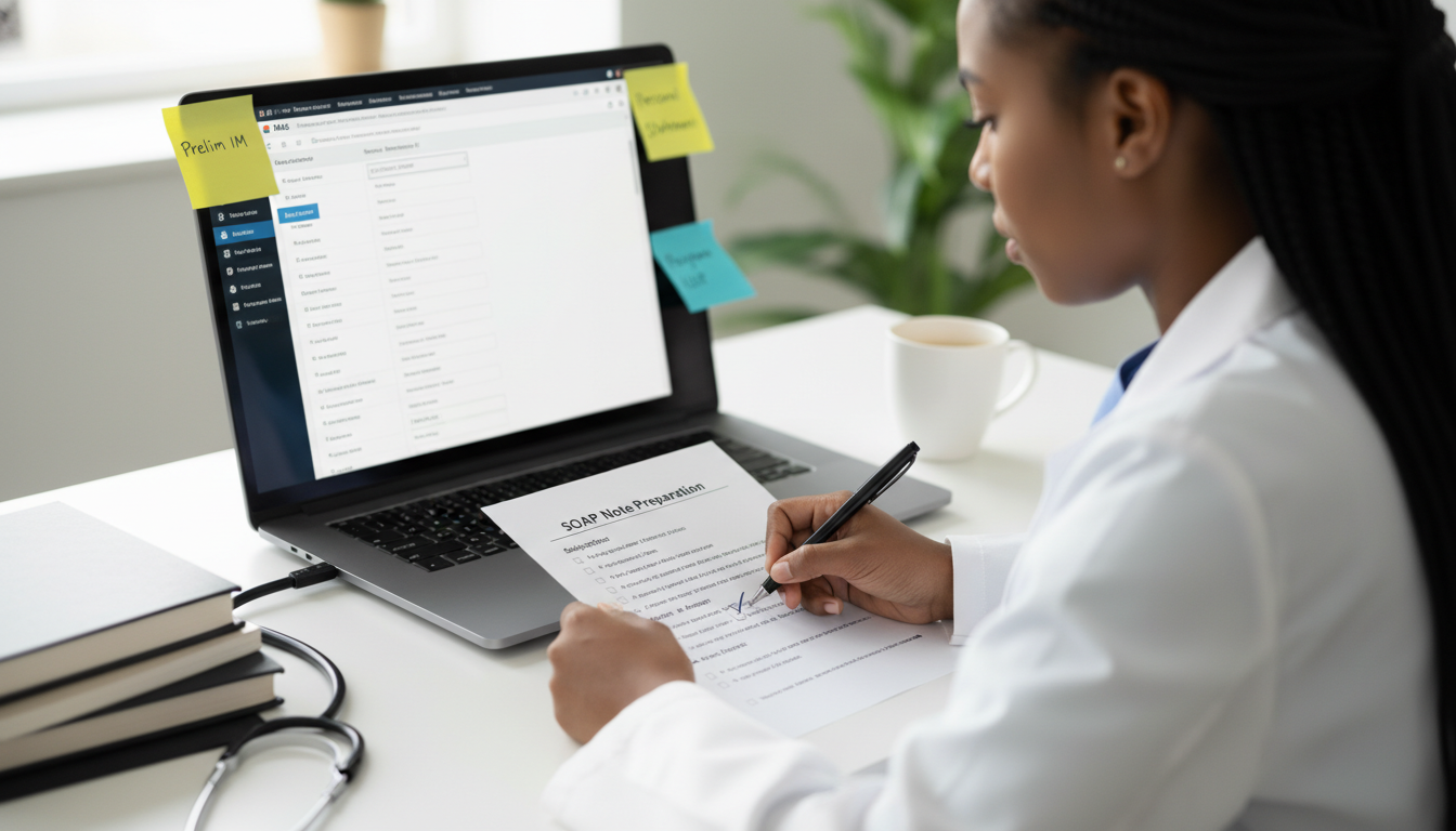 Caribbean IMG using a SOAP preparation checklist for preliminary medicine - Caribbean medical school residency for SOAP Prepa