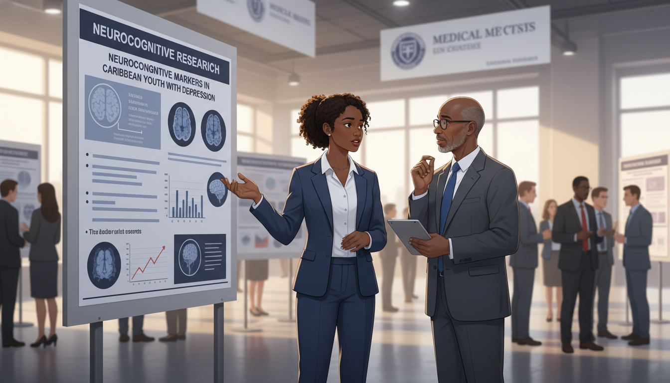 Caribbean IMG preparing psychiatry research poster Caribbean IMG preparing psychiatry research poster - Caribbean medical school residency for CV Building for Caribbean IMG in