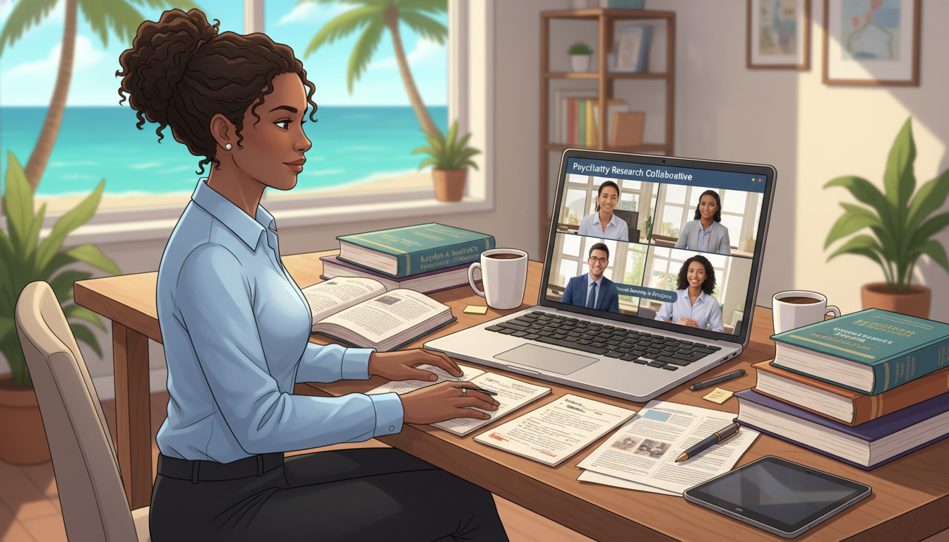 Caribbean IMG working on psychiatry research remotely - Caribbean medical school residency for Research Profile Building for