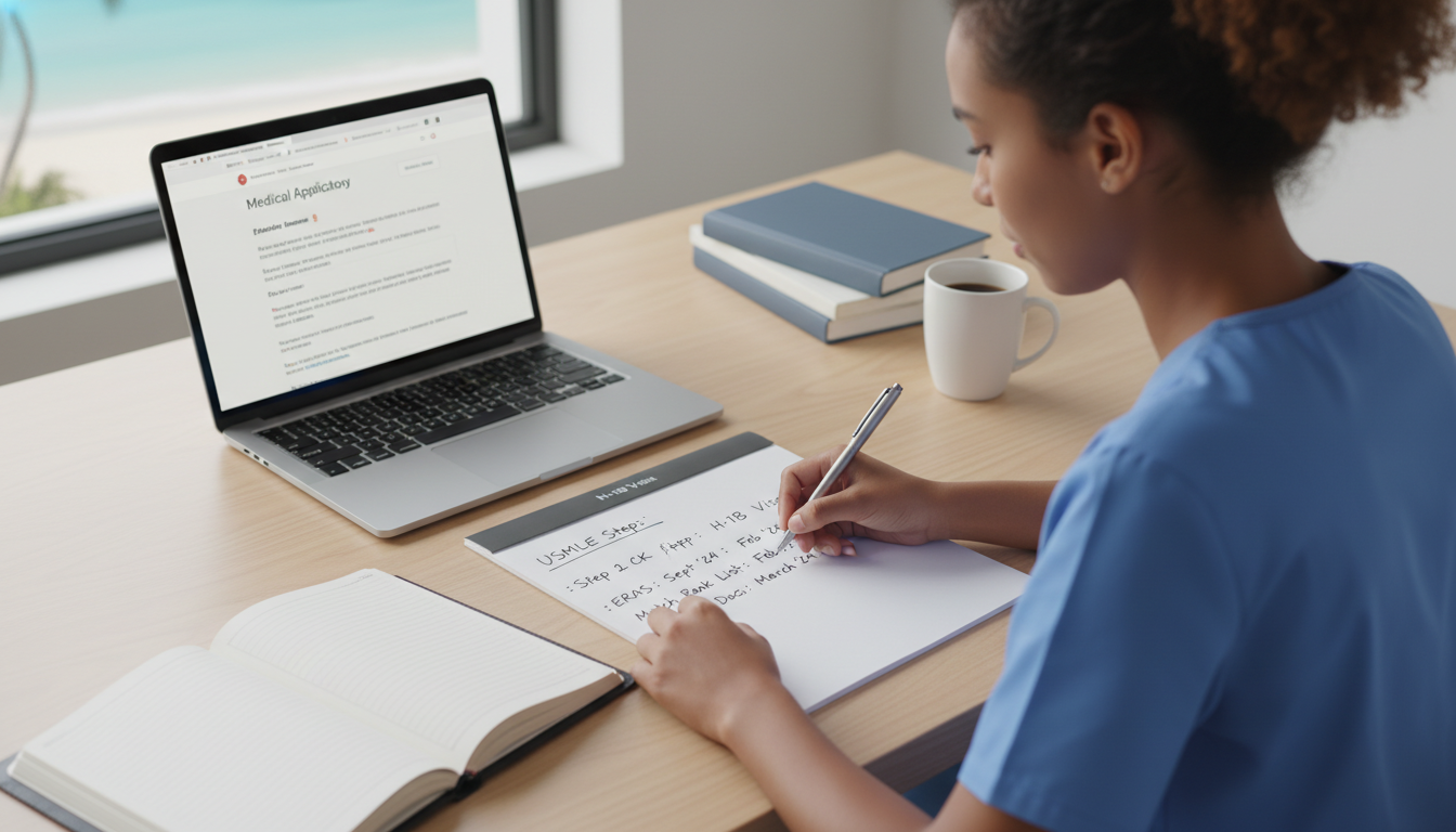 Caribbean IMG planning USMLE timeline and H-1B requirements Caribbean IMG planning USMLE timeline and H-1B requirements - Caribbean medical school residency for H-1B Sponsorship Program