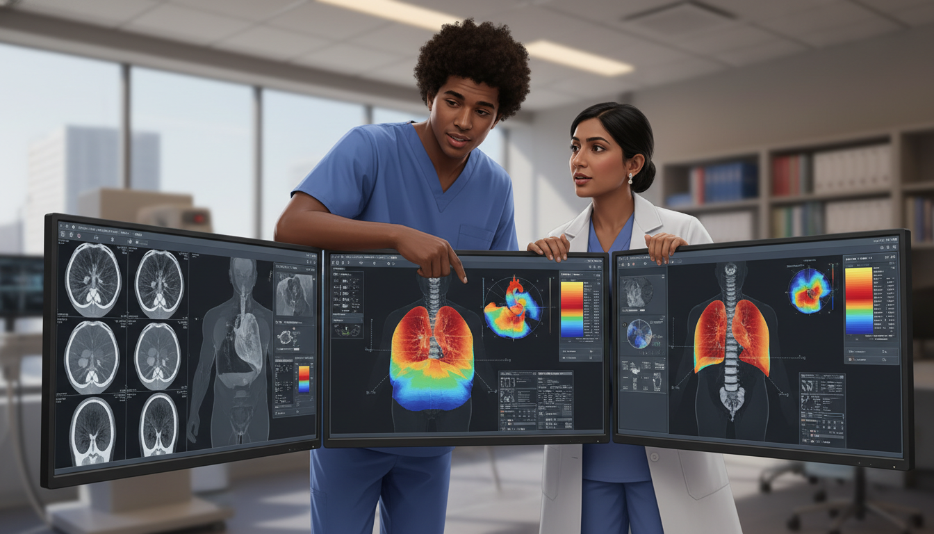 Medical student learning radiation oncology treatment planning - Caribbean medical school residency for Low Step Score Strate