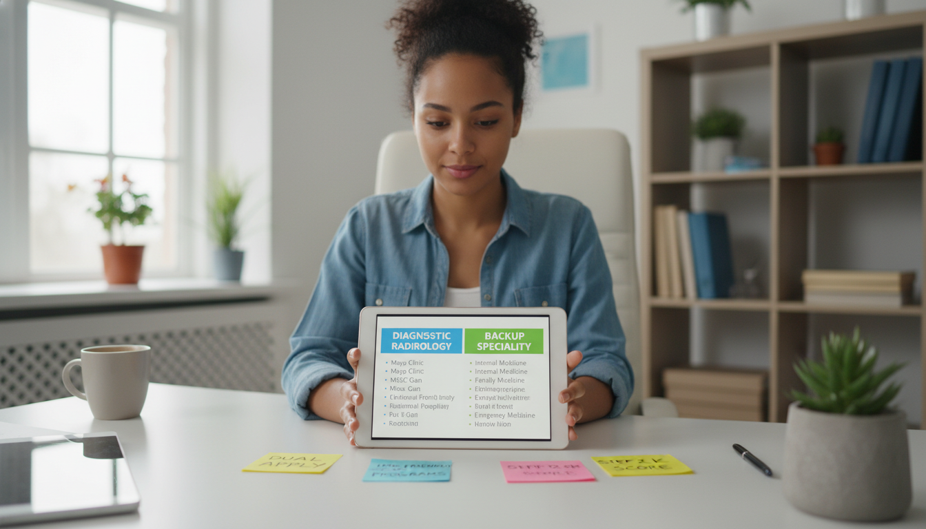 Residency dual-application planning for radiology and backup specialties Residency dual-application planning for radiology and backup specialties - Caribbean medical school residency for Backup Spec