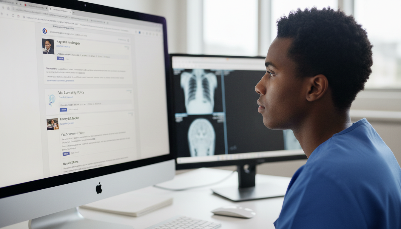 International medical graduate reviewing residency program websites for H-1B policies in radiology International medical graduate reviewing residency program websites for H-1B policies in radiology - Caribbean medical school