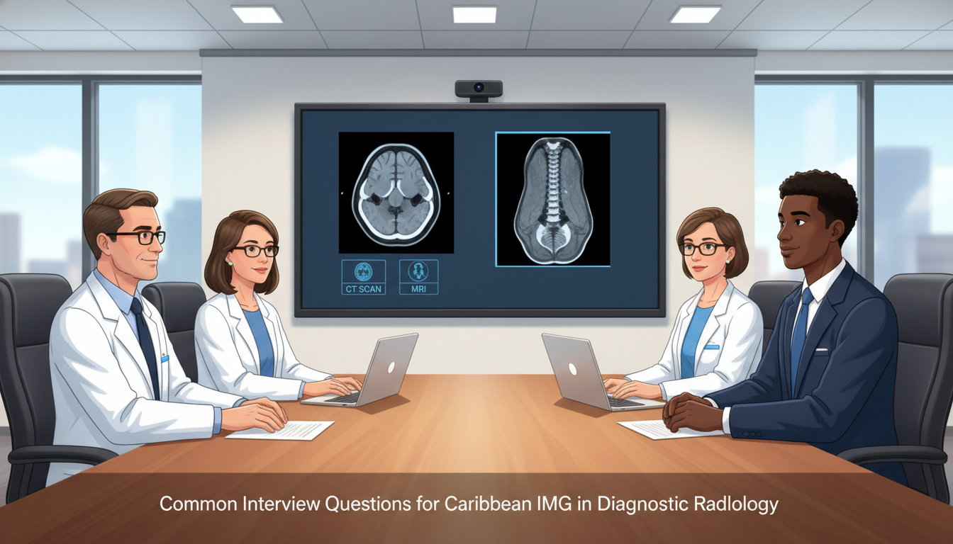Radiology residency interview panel speaking with Caribbean IMG applicant - Caribbean medical school residency for Common Int