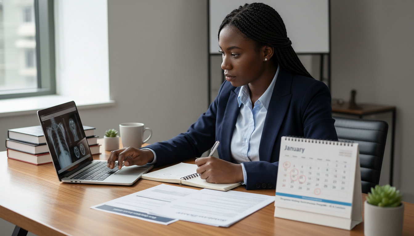 Caribbean IMG planning residency rank list with laptop and notebook Caribbean IMG planning residency rank list with laptop and notebook - Caribbean medical school residency for Pre-Match Commun