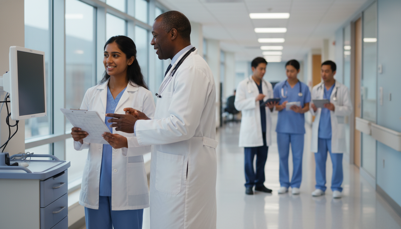 Caribbean IMG in hospital during U.S. clinical rotation building residency application - Caribbean medical school residency f