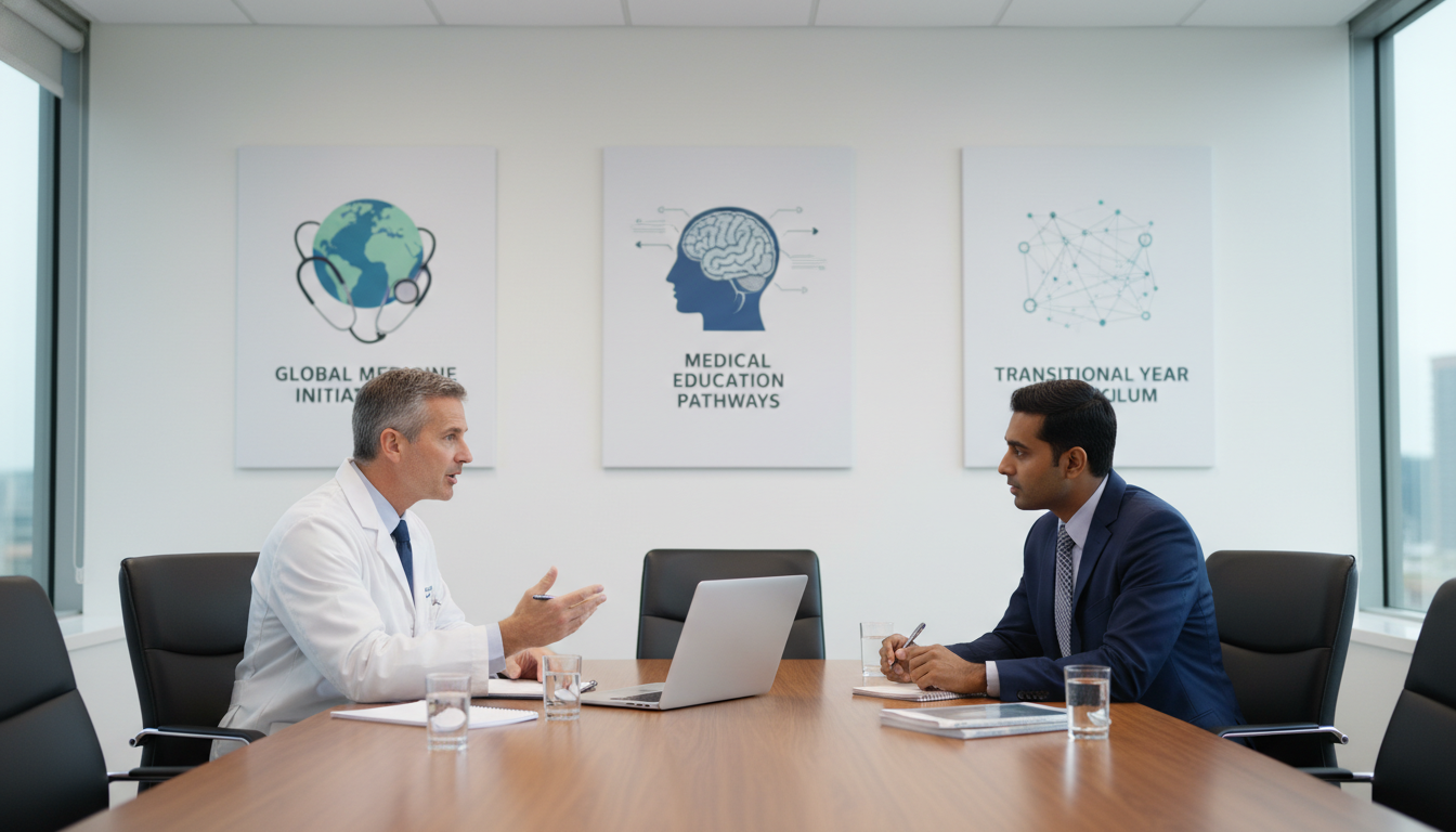 Residency program director speaking with an international medical graduate - Caribbean medical school residency for Questions