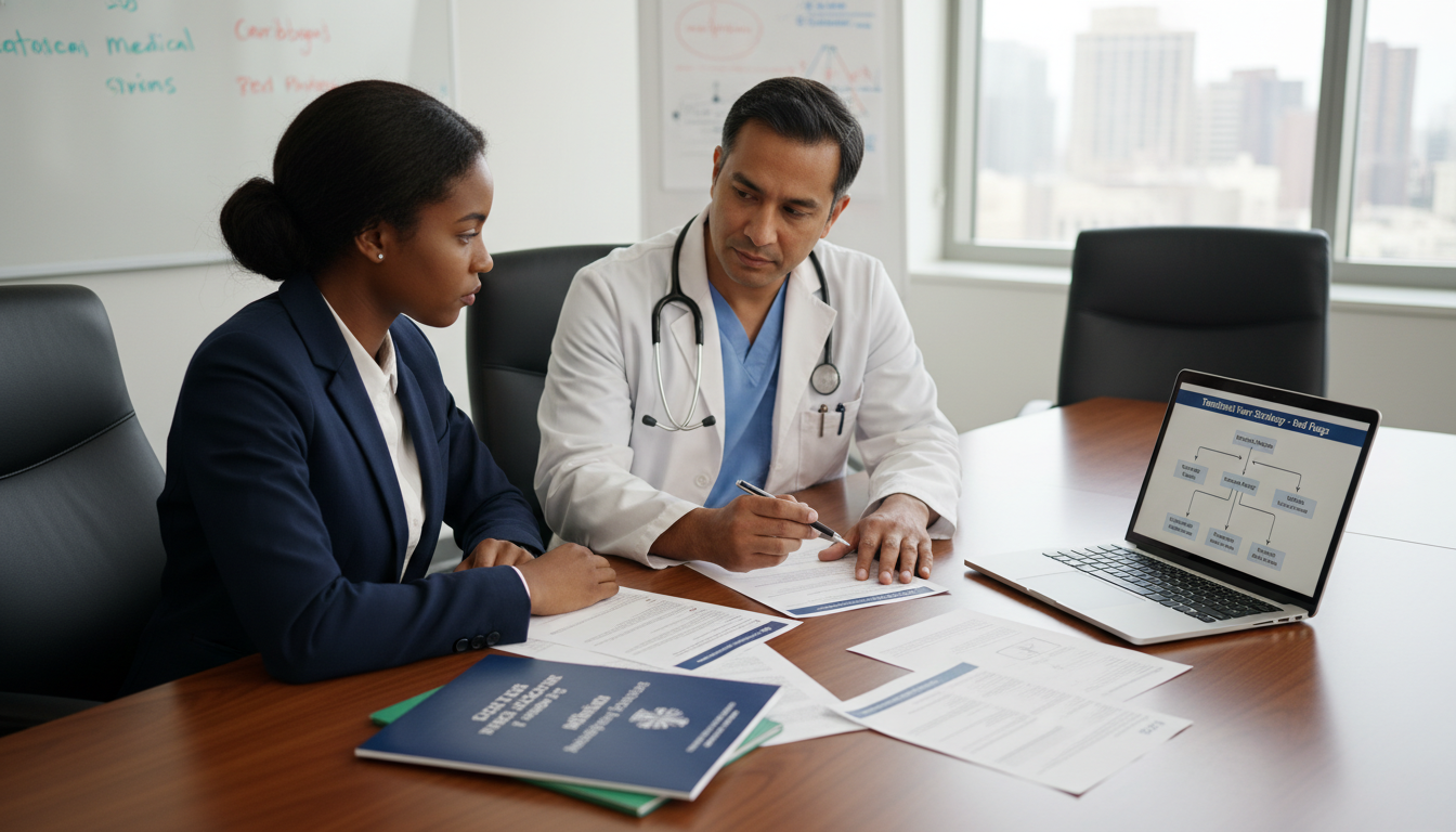 Caribbean IMG meeting with mentor to discuss residency red flags Caribbean IMG meeting with mentor to discuss residency red flags - Caribbean medical school residency for Addressing Red Flag