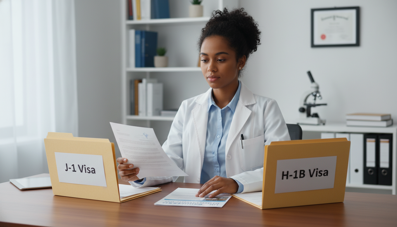 Comparison of J-1 and H-1B visa options for Caribbean IMGs - Caribbean medical school residency for Visa Navigation for Resid
