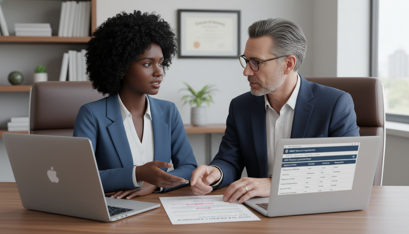 Caribbean IMG and program director discussing residency visa options - Caribbean medical school residency for Visa Navigation