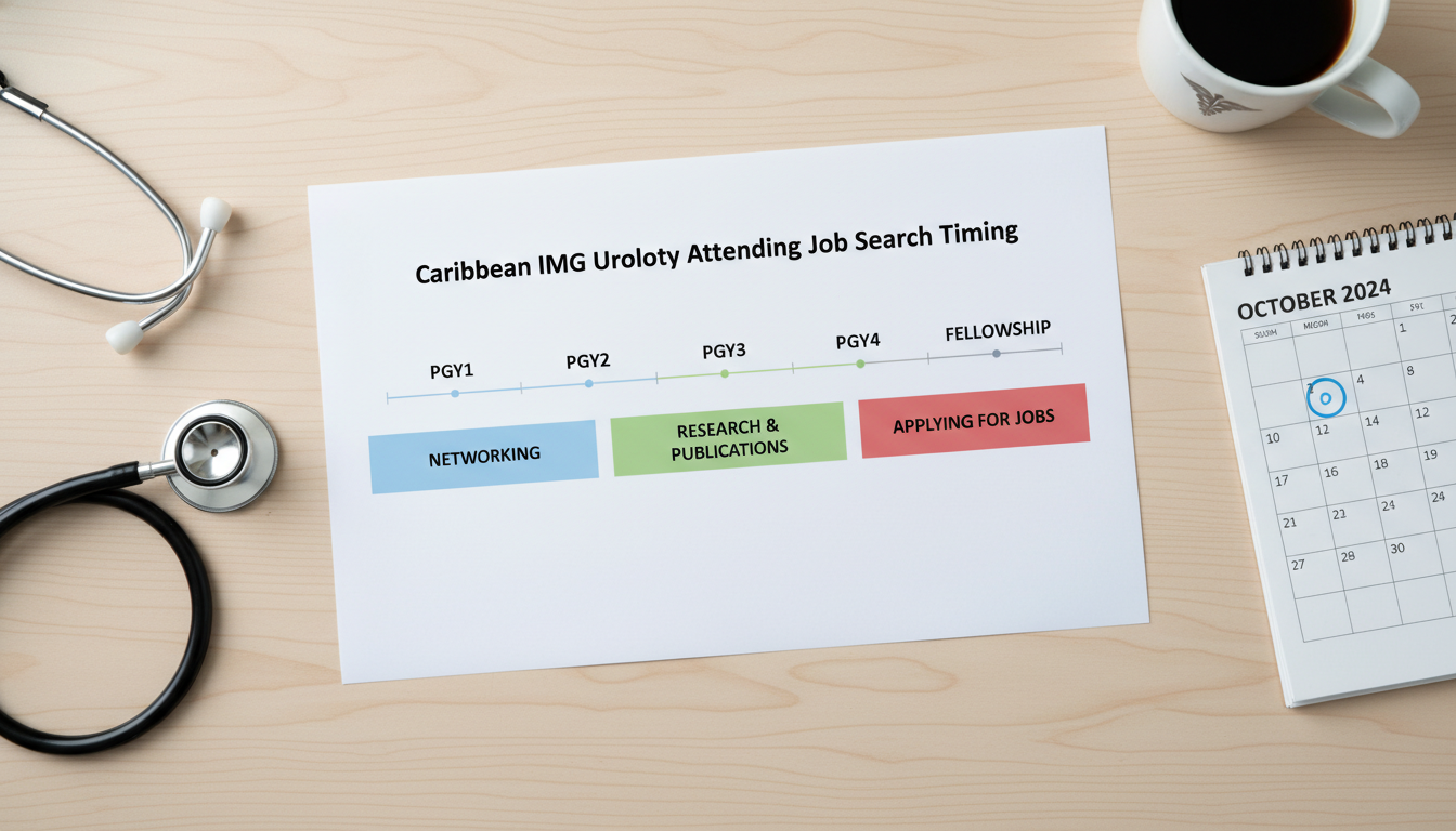Timeline for urology residents planning their first attending job Timeline for urology residents planning their first attending job - Caribbean medical school residency for Job Search Timing