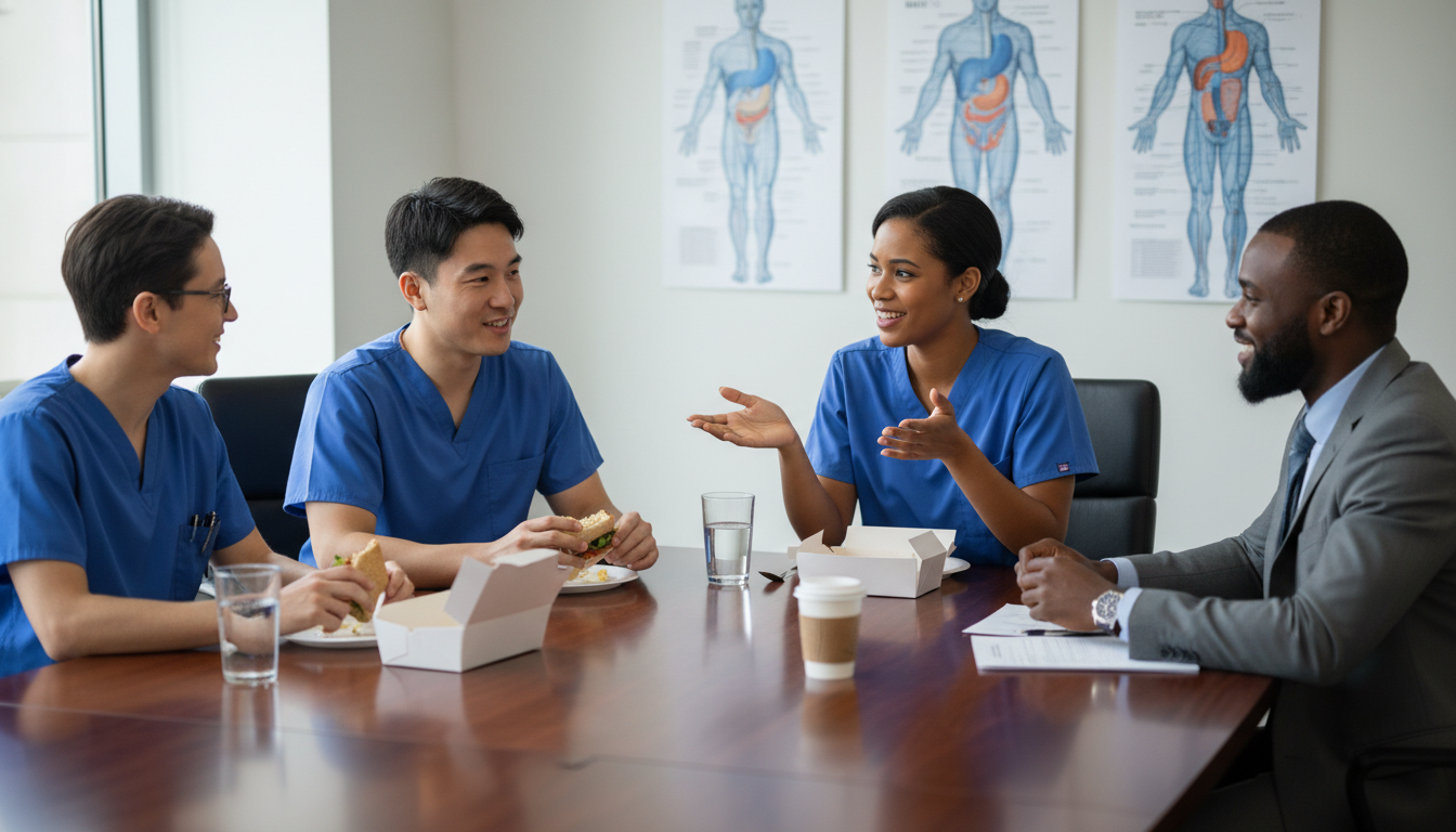 Urology residents discussing training environment on interview day Urology residents discussing training environment on interview day - Caribbean medical school residency for Questions to Ask