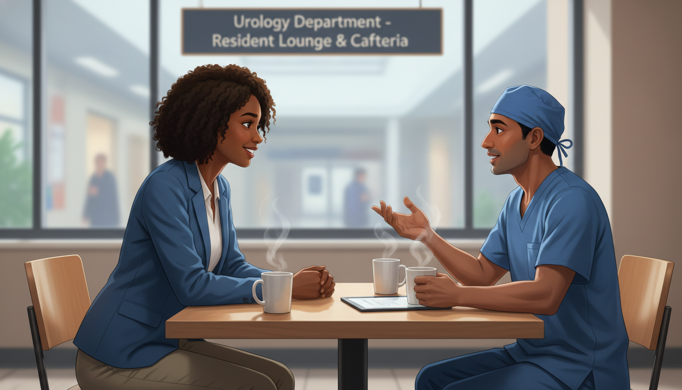 Residency applicant talking to a senior resident about program culture Residency applicant talking to a senior resident about program culture - Caribbean medical school residency for Resident Turn