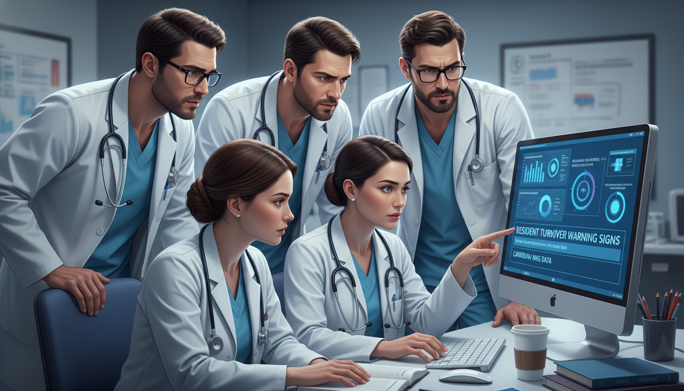 Vascular surgery residents reviewing program outcomes and case logs Vascular surgery residents reviewing program outcomes and case logs - Caribbean medical school residency for Resident Turnove