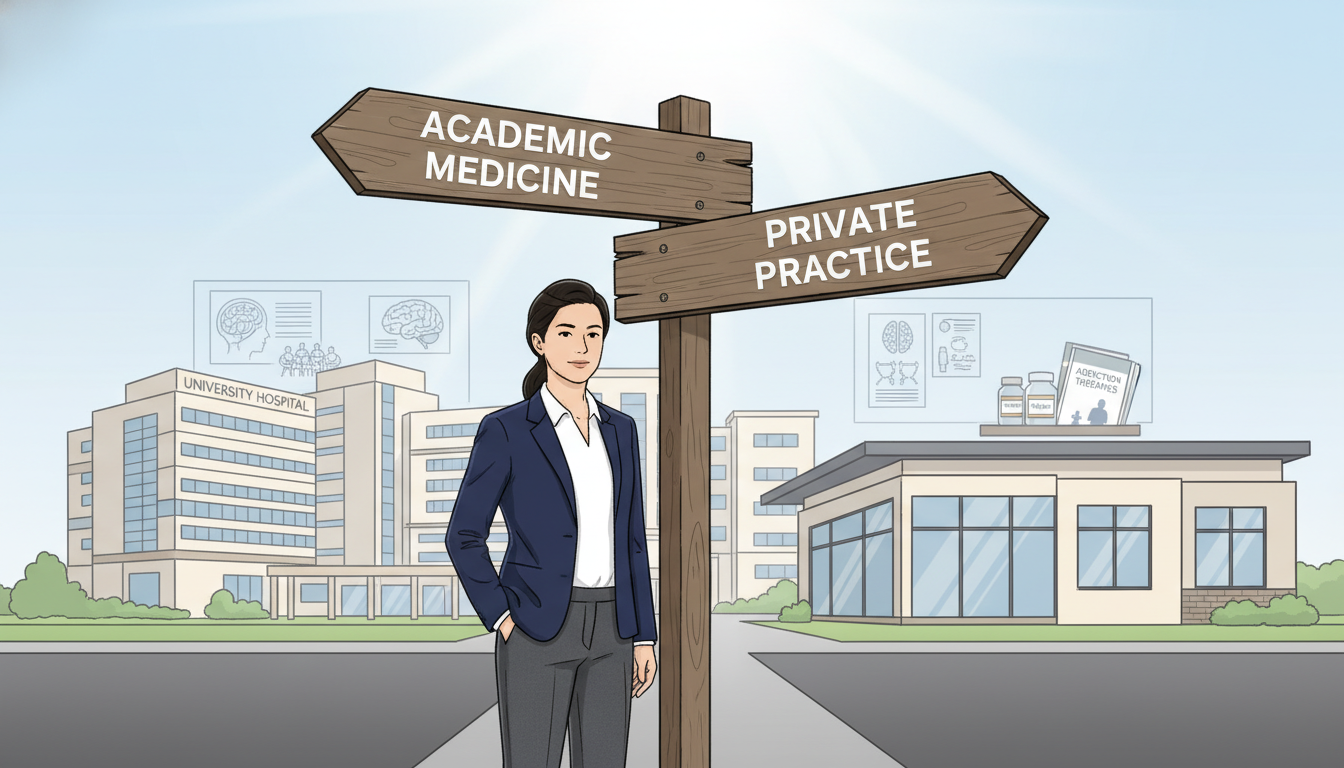Choosing Between Academic and Private Practice for DO Graduates in Addiction Medicine