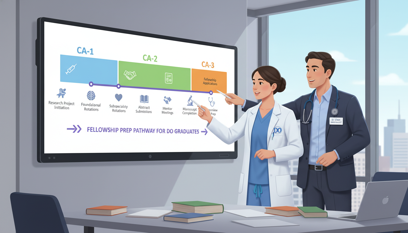Timeline planning for anesthesiology fellowship - DO graduate residency for Fellowship Preparation for DO Graduate in Anesthe