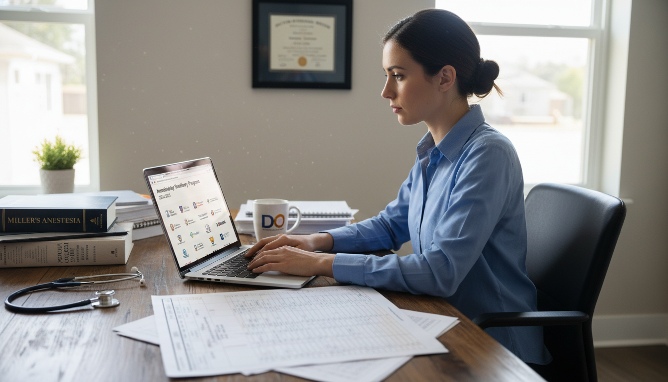 DO applicant researching anesthesiology residency programs - DO graduate residency for Pre-Interview Preparation for DO Gradu