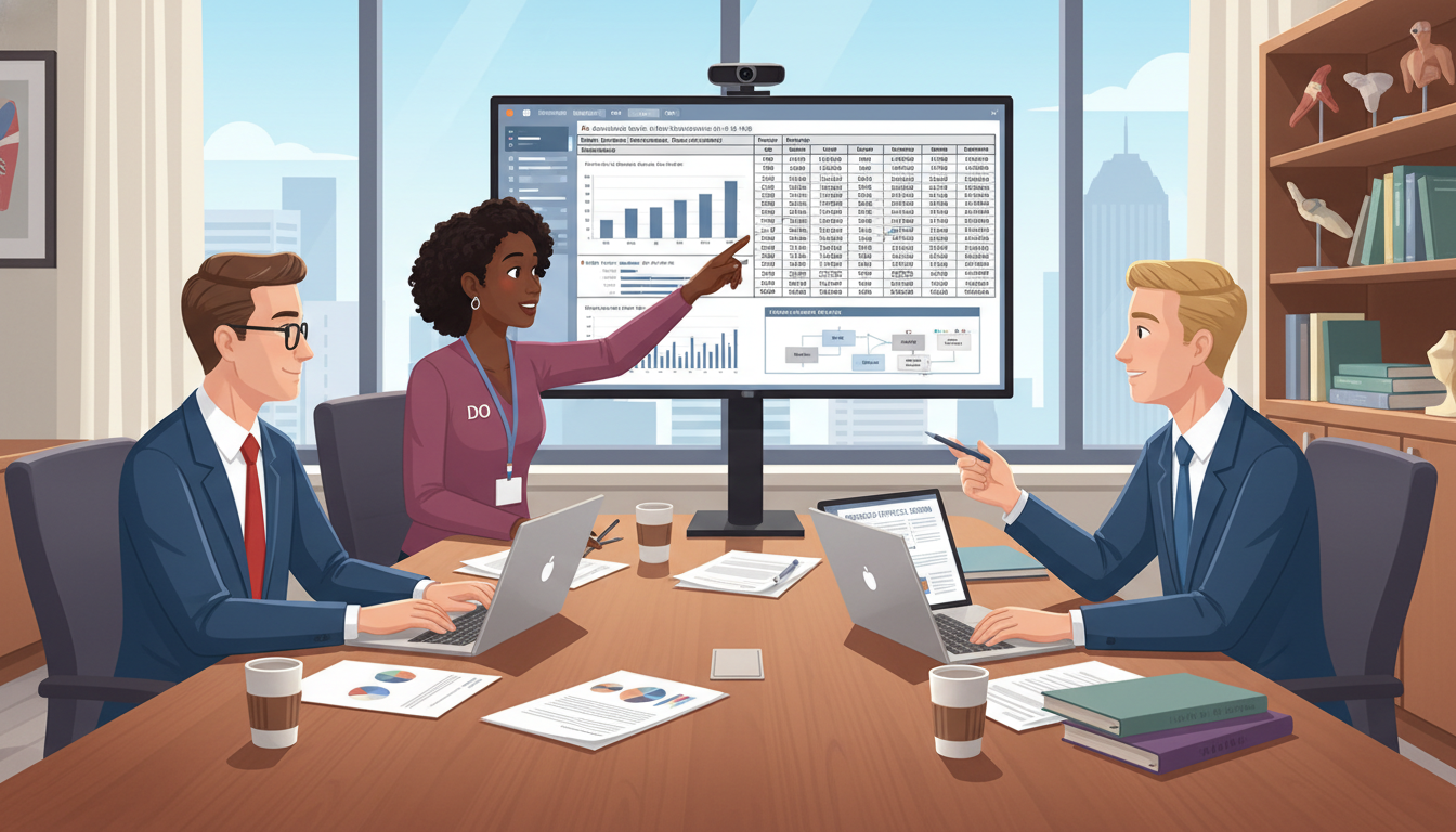 Anesthesia residents collaborating on a perioperative research project Anesthesia residents collaborating on a perioperative research project - DO graduate residency for Research During Residency