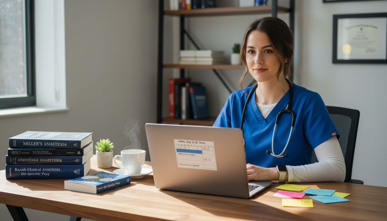 DO resident planning an integrated Step 2 CK and anesthesiology residency application timeline - DO graduate residency for US