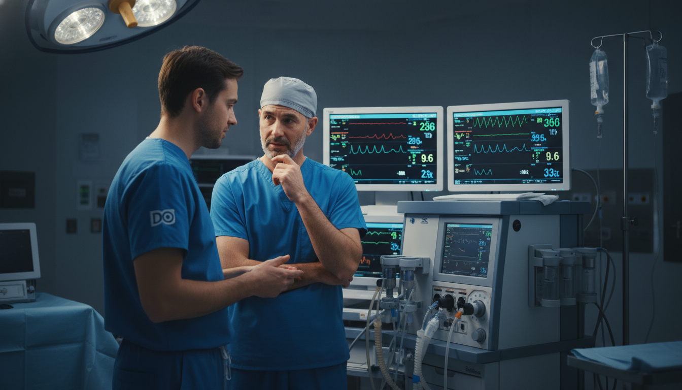 DO anesthesiology resident in operating room - DO graduate residency for Step Score Strategy for DO Graduate in Anesthesiolog