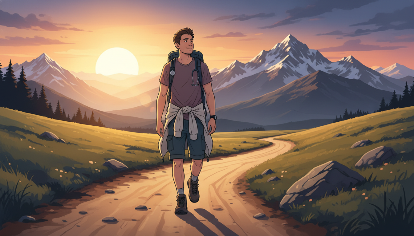 Anesthesiologist enjoying personal time outdoors Anesthesiologist enjoying personal time outdoors - DO graduate residency for Work-Life Balance Assessment for DO Graduate in